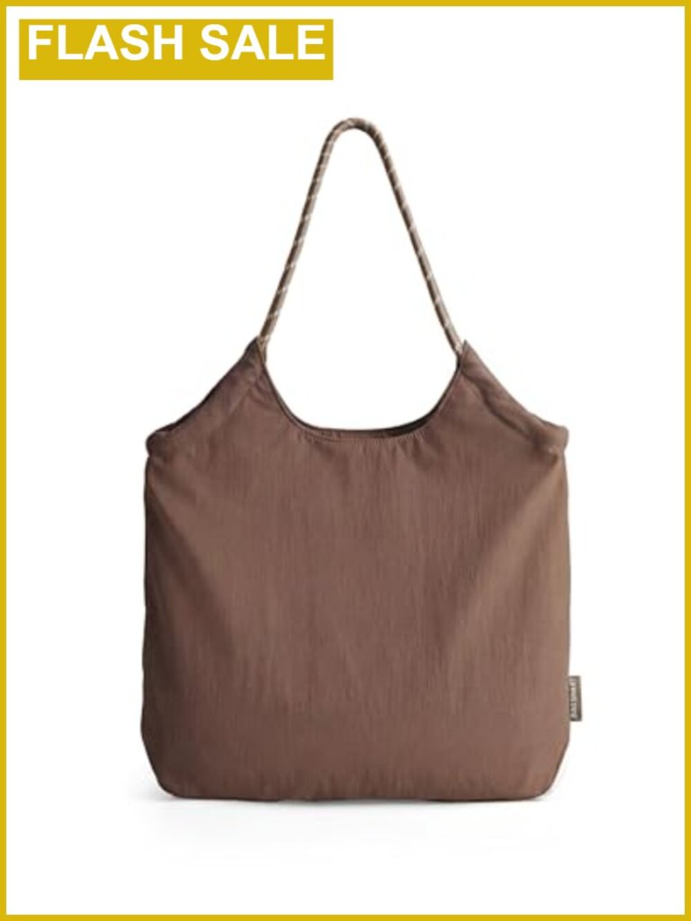 BAGSMART Tote Bag Women 100% Polyester Travel Beach Gym Zipper